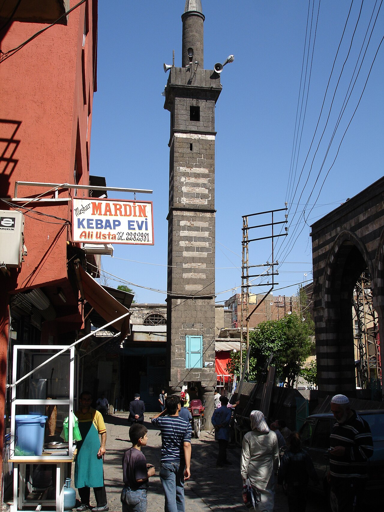 The Four-Footed Minaret in the old city of Sur