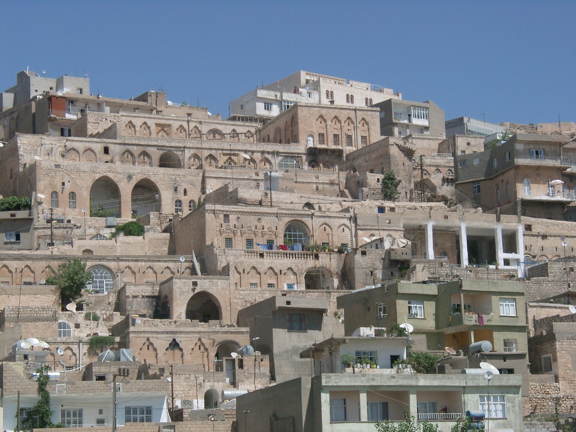 The stone houses of old Mardin on its hillside